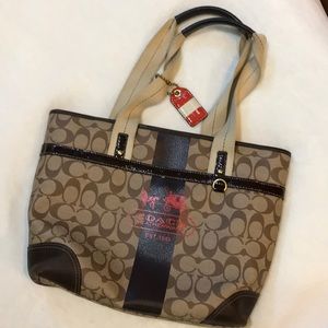 Coach signature tote bag
